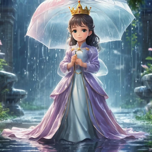 diaochan,little girl with umbrella,rainy,in the rain,schierke,fairy tale character,lluvia,princess crown,longmei,raineri,rainy season,belldandy,prinzessin,kuanyin,aihua,fairy queen,cinderella,heart with crown,guanyin,effluvia,Photography,Fashion Photography,Fashion Photography 02