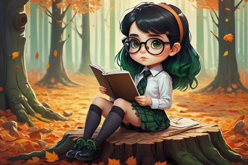 autumn background,bookworm,little girl reading,girl studying,autumn theme,reading glasses,autumn cupcake,girl with tree,bibliophile,forest background,autumn icon,autumn frame,autumn songs,book wallpaper,leaf background,llibre,autumn forest,round autumn frame,reading owl,reading,Art,Classical Oil Painting,Classical Oil Painting 31