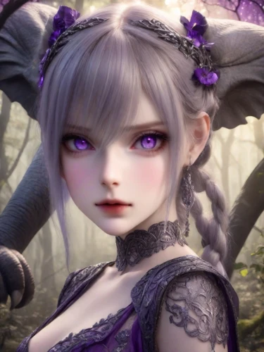 violet head elf,tera,violet eyes,violet,morrigan,ursula,bjd,fae,kuja,drakengard,lilith,lillith,viola,helena,omotoyossi,faerie,diaochan,dark elf,vampy,violetta,Photography,Realistic