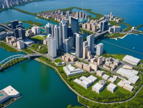 songdo,lake shore,chicago skyline,fisher island,streeterville,chicago,hkmiami,dubia,chicagoland,chicagoan,lakeshore,biscayan,dubay,dusable,emaar,bjarke,artificial islands,tishman,megaproject,lakefront,Photography,General,Realistic