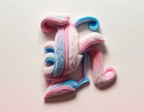 polymer,sagmeister,plasticine,koons,letterforms,pastel paper,paper art,marshmallow art,japanese wave paper,felt flower,parra,folded paper,gum,hair clip,candy sticks,chalks,twirl,polychromy,swirly,typography,Material,Material,Furry