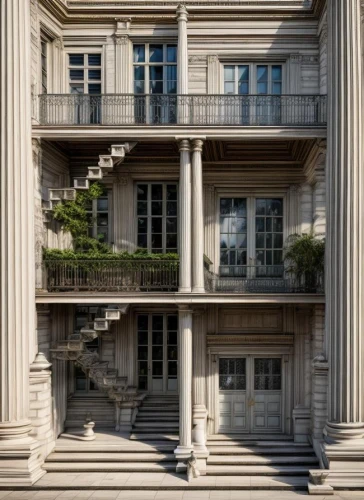 colonnade,paris balcony,pilasters,colonnades,palazzo barberini,entablature,palladianism,palazzo,augarten,balconies,ludwig erhard haus,palazzos,block balcony,neoclassical,eckersberg,marienbad,jugendstil,doric columns,apartments,columns,Architecture,Villa Residence,Classic,American Neoclassical