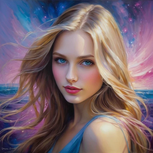 world digital painting,romantic portrait,photo painting,fantasy portrait,mystical portrait of a girl,portrait background,behenna,art painting,girl portrait,fantasy art,young woman,colorful background,oil painting,oil painting on canvas,portrait of a girl,digital painting,elizaveta,beautiful young woman,yulia,young girl,Illustration,Realistic Fantasy,Realistic Fantasy 30