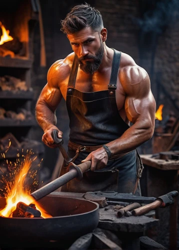 blacksmith,blacksmithing,blacksmiths,forging,ironworking,iron pour,ironmaking,forge,hephaestus,muscular build,iron wood,reforged,metalworker,barbarian,cast iron,steelworker,farriers,muscular,fire master,edge muscle,Conceptual Art,Graffiti Art,Graffiti Art 04