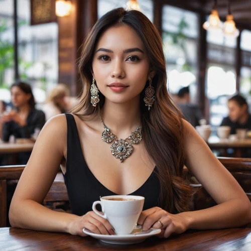 vietnamese,vietnamese woman,woman at cafe,laotian,cambodian,malaysian,barista,pakorn,eurasians,tea zen,asian woman,paris cafe,jasmine tea,elegant,parisian coffee,hapa,asian,cappuccino,filipino,veysian,Photography,General,Natural