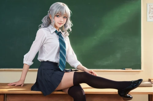 school skirt,takane,schoolteacher,kaede,yurika,teacher,tomori,chiaki,chiya,zettai,tomoyo,kaho,sumiala,nanami,peko,zuazo,sakuya,mitsuki,sachiko,mashiro,Art,Artistic Painting,Artistic Painting 08