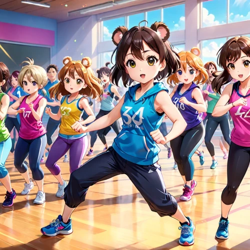 sports dance,zumba,imas,dance club,workout icons,haruhi suzumiya sos brigade,idolmaster,aerobics,jazzercise,aerobic,sports exercise,streetdance,girls basketball team,dancemania,wildcats,sportcity,sportif,sportsclub,sportime,woman's basketball,Anime,Anime,Realistic