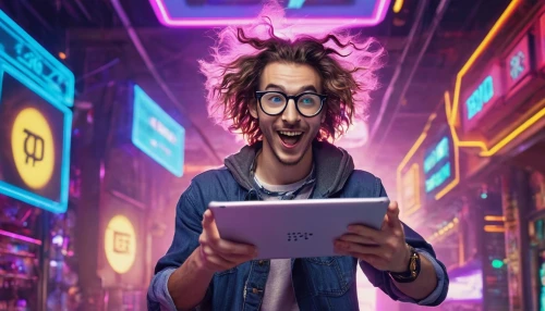 norota,man with a computer,persky,vaio,computer addiction,ipad,computer freak,holding ipad,world digital painting,techradar,laptop,lumia,tablets consumer,jolla,dsi,digitalised,digitalize,ios,computer game,computerization,Illustration,Realistic Fantasy,Realistic Fantasy 14