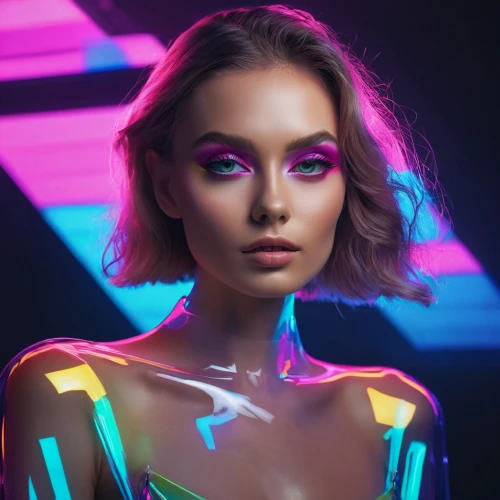 neon makeup,neon body painting,colorful light,neon light,neon lights,colored lights,neon arrows,futuristic,neon,prism,ultraviolet,prismatic,aura,lumo,neon colors,techno color,zenon,fashion vector,futurepop,iridescent,Photography,Fashion Photography,Fashion Photography 01