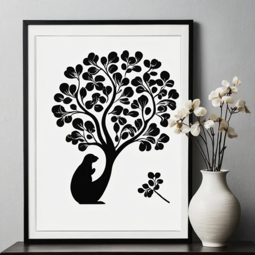 birch tree illustration,flourishing tree,nursery decoration,flower and bird illustration,floral silhouette frame,woodblock prints,animal silhouettes,floral and bird frame,cool woodblock images,silhouette art,the japanese tree,cardstock tree,botanical line art,tree silhouette,fir tree silhouette,blossom tree,cherry blossom tree,ikebana,quince decorative,retro flower silhouette,Illustration,Black and White,Black and White 31