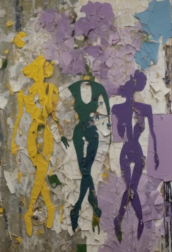 sewing silhouettes,mannequin silhouettes,torn paper,athens art school,cutouts,paper dolls,rubell,women silhouettes,documenta,recycled paper,crepe paper,crumpled tags,sports wall,visual arts,massart,textiles,recycled paper with cell,jazz silhouettes,riopelle,climbing wall