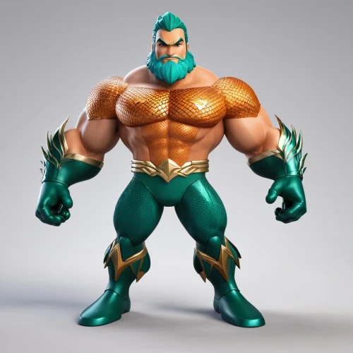 serpentor,namor,aquaman,atlantean,qwark,kilowog,avenger hulk hero,metallo,volthoom,mantlo,haggar,hammerman,goligoski,hulk,muscle man,actionfigure,shokan,kammerman,marvel figurine,ghazan,Unique,3D,3D Character