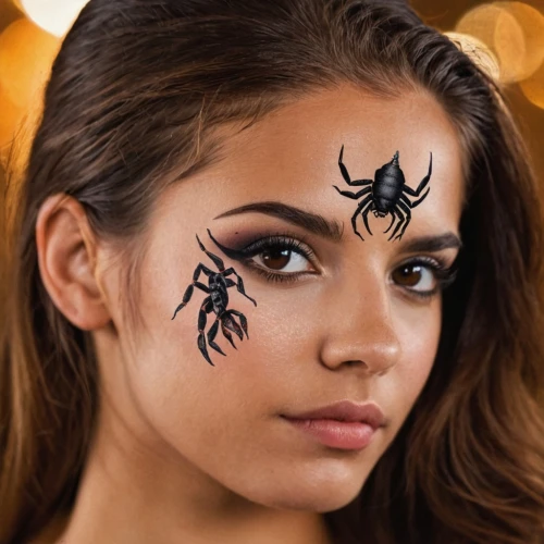 diadem spider,anansi,pumpkin spider,blackarachnia,arachnid,arancha,arachnids,aranha,arachnology,tiger lily,aranxta,arachnida,spidery,face paint,arachne,tarantula,spider,scorpion,pintados,arachnophobia,Photography,General,Commercial