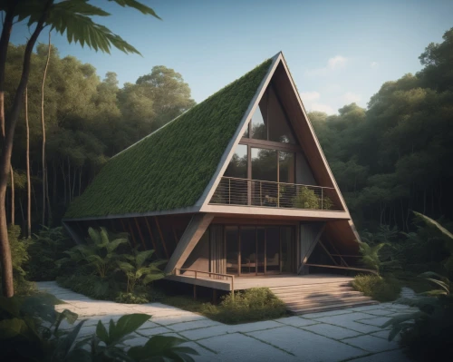 house in the forest,forest house,cubic house,timber house,tropical house,mid century house,treehouses,wooden house,inverted cottage,cube house,dunes house,grass roof,tree house hotel,frame house,3d rendering,sketchup,tree house,greenhut,summer house,cube stilt houses,Photography,General,Cinematic