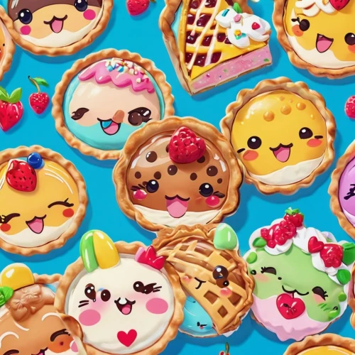 macaron pattern,decorated cookies,kawaii food,tartlets,sweet pastries,ice cream icons,cutout cookie,cupcake background,party pastries,fox cookies,pastries,kawaii foods,tarts,royal icing cookies,cookie decorating,waffle hearts,heart cookies,cookies,fruit icons,wafer cookies,Illustration,Japanese style,Japanese Style 02