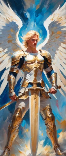 the archangel,archangel,valor,garrison,trumpeldor,potus,white eagle,trumpler,maga,aguiluz,usrc,angels of the apocalypse,angelus,dove of peace,liberator,angelman,uphold,god,angelos,conquer,Conceptual Art,Oil color,Oil Color 20