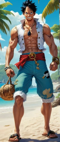 luffy,ruffy,kukui,garp,ryu,impel,beach background,son goku,garp fish,baras,goku,jigoro,riki,oda,dadan,kazuhiro,feitian,nappa,chun,bogard,Illustration,Retro,Retro 18