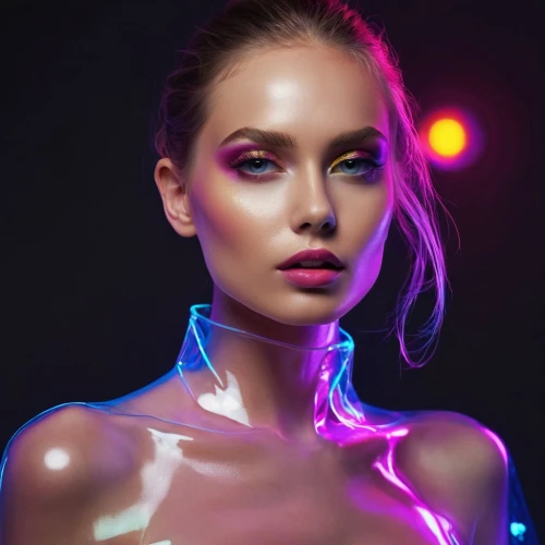 neon body painting,neon makeup,colored lights,colorful light,neon light,neon lights,glowacki,glows,luminous,lightings,neon,bejeweled,glowing antlers,strobes,light effects,ambient lights,glow,electrospray,uv,light show,Photography,Fashion Photography,Fashion Photography 01