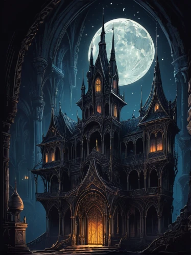 ravenloft,haunted cathedral,witch's house,castlevania,halloween background,haunted castle,the haunted house,ghost castle,castle of the corvin,witch house,gothic style,gothic church,gothic,fairy tale castle,haunted house,magorium,halloween illustration,hall of the fallen,gothicus,halloween wallpaper,Photography,Documentary Photography,Documentary Photography 14