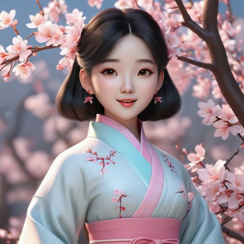 hanbok,japanese sakura background,chuseok,plum blossoms,sakura blossom,sakura background,zhiyuan,hanfu,sakura blossoms,plum blossom,sakura,hanami,sakura flower,maiko,longmei,japanese cherry blossom,japanese cherry,peach blossom,the plum flower,mulan,Unique,3D,3D Character