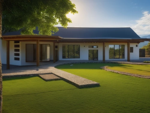 golf lawn,artificial grass,holiday villa,3d rendering,green lawn,landscape design sydney,feng shui golf course,landscape designers sydney,bungalows,modern house,render,javanese traditional house,grass roof,landscaped,bungalow,residential house,villa,floorplan home,pool house,hovnanian,Photography,General,Realistic