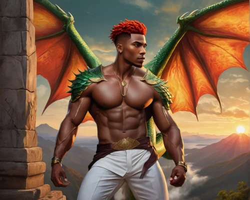 parrish,balrog,drago,ifrit,ilaje,male elf,marcao,okri,dragonlord,idrissou,orishas,tyronne,draconic,drago milenario,ryu,zairian,dorian,nnamdi,brisingr,dralion,Illustration,Realistic Fantasy,Realistic Fantasy 21