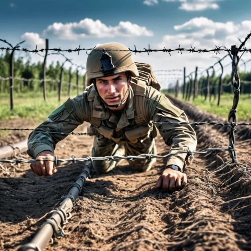 panzertruppe,ribbon barbed wire,panzergrenadier,barbed wire,laverdure,artilleryman,infantryman,entrenching,soldaten,oberstleutnant,conscript,einsatzkommando,battling ropes,uplinking,oberleutnant,spangdahlem,soldiering,paratrooper,panzers,zapad,Photography,General,Realistic