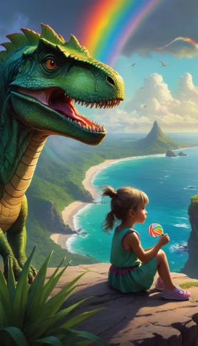 rainbow background,ladinos,hoenn,dragados,world digital painting,dinos,quetzals,quetzales,fantasy picture,ark,rainbow clouds,ohana,children's background,rainbow colors,aloha,rainbow,dinosaurs,double rainbow,unicorn and rainbow,dinosaurios,Conceptual Art,Fantasy,Fantasy 11