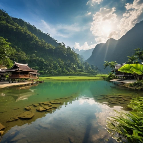 tailandia,rice fields,southeast asia,ha giang,vietnam,guizhou,rice field,beautiful landscape,green landscape,guilin,south korea,mountainous landscape,tamenglong,river landscape,ricefield,thailand,the rice field,mountain landscape,nature wallpaper,philippines scenery,Photography,General,Realistic