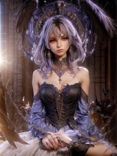 cantarella,tera,kuja,melia,tatarella,tira,ranko,sakuya,helena,luna,fairy queen,fie,deirdre,anabel,violet head elf,lutetia,ozma,fairy tale character,winterblueher,lucetta