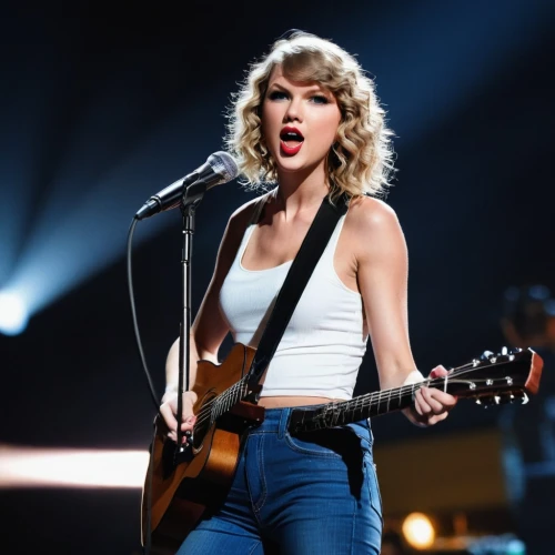 guitar,taylor,tay,the guitar,playing the guitar,swiftlet,swifty,taytay,taylori,cmas,aylor,kaylor,iheartradio,concert guitar,taylors,songstress,songwriter,performing,acoustic guitar,high jeans,Illustration,Realistic Fantasy,Realistic Fantasy 29