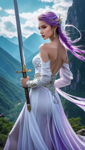 jaina,swordswoman,fantasy picture,mervat,fantasy art,arianrhod,female warrior,brighid,celtic woman,liliana,fantasy woman,amalthea,etheria,heroic fantasy,tuatha,beleriand,warrior woman,violet head elf,ninhursag,megara,Photography,General,Realistic