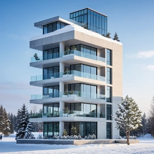 residential tower,penthouses,appartment building,multistorey,modern architecture,apartment building,cubic house,modern house,sky apartment,inmobiliaria,3d rendering,residential building,escala,modern building,winter house,glass facade,immobilien,condos,apartments,kopaonik,Photography,General,Realistic