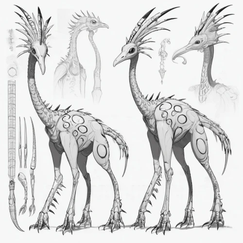 theropods,oviraptor,dromaeosaur,troodon,upregulates,simurgh,gruidae,theropod,quadrupeds,longicornis,taum,cranes,rhamphorhynchus,emus,anchiornis,oviraptorids,guanlong,enantiornithes,limb males,troodontids,Unique,Design,Character Design