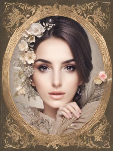 birce akalay,vintage makeup,floral frame,victoriana,behenna,victorian lady,fantasy portrait,romantic look,portrait background,floral and bird frame,roses frame,romantic portrait,rose frame,flower frame,dilek,hande,antique background,flowers frame,floral wreath,anastasiadis