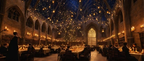 hogwarts,gringotts,hall of the fallen,pottermania,stalls,luminarias,markale,christmas wallpaper,wizarding,christmasstars,christmas balls background,the holiday of lights,triwizard,cathedral,christoval,christmas scene,refectory,christmas ball,diagon,advent market,Illustration,Retro,Retro 22