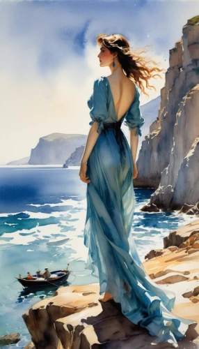 watercolor blue,donsky,watercolor background,watercolor painting,watercolor,palizzi,watercolour paint,watercolorist,aquarelle,sea landscape,mediterranee,watercolour,voile,world digital painting,heighton,jeanneney,amphitrite,seascape,nestruev,watercolourist,Conceptual Art,Fantasy,Fantasy 34