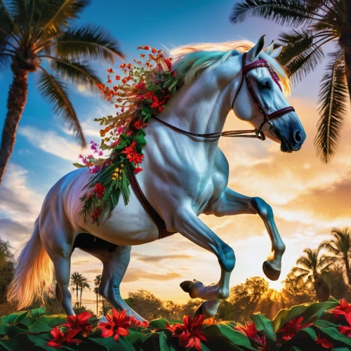 arabian horse,colorful horse,arabian horses,carnival horse,tropical floral background,equine,painted horse,beautiful horses,unicorn background,splendor of flowers,a white horse,thoroughbred arabian,red flowering horse chestnut,carousel horse,dream horse,quarterhorse,flower background,equidae,spring unicorn,belgian horse,Photography,Artistic Photography,Artistic Photography 08