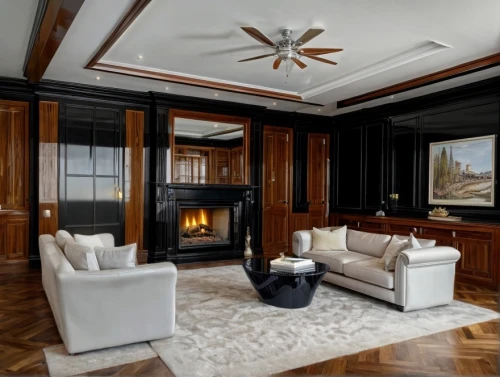 luxury home interior,family room,sitting room,fire place,coffered,hardwood floors,livingroom,living room,fireplace,great room,interior decor,home interior,interior decoration,contemporary decor,fireplaces,brownstone,interior design,new england style house,stucco ceiling,hovnanian