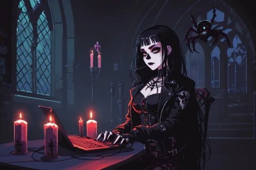 gothic woman,gothic portrait,gothic style,gothic,dark gothic mood,black candle,gothicus,goth woman,gothic dress,diamanda,vampire lady,candelabra,strahd,vampire woman,jordison,malefic,hecate,countess,ravenloft,vampyres,Unique,Pixel,Pixel 01