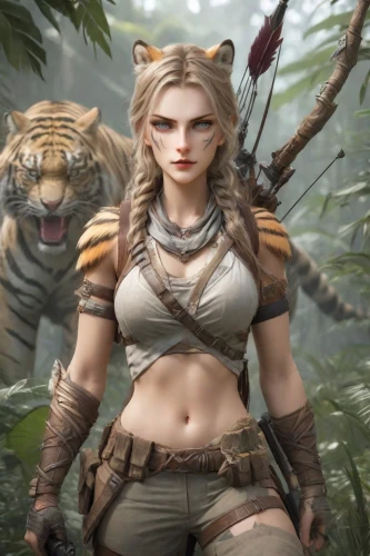 female warrior,tigress,asian tiger,cat warrior,huntress,kittani,zira,tigra,cheetor,inara,ashoka,liora,simara,teela,tiger png,tera,tigerle,kshetra,amrita,sapara,Photography,Realistic