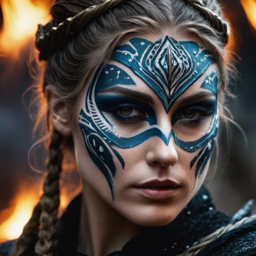face paint,tribal masks,warrior woman,female warrior,cressida,warpaint,venetian mask,heda,face painting,maori,masquerade,celtic queen,the carnival of venice,shamanic,antiope,masque,vaivara,tribal,body painting,valkyrie,Photography,Documentary Photography,Documentary Photography 15
