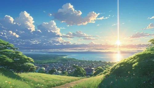 landscape background,nature background,summer background,bright sun,violet evergarden,beautiful wallpaper,windows wallpaper,background image,background images,sunburst background,vesperia,full hd wallpaper,yazaki,ghibli,aaaa,horizon,panoramic landscape,spring sun,beauty scene,summer day,Photography,General,Realistic