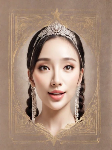 diadem,noblewoman,gorani,hyang,portrayer,tiara,princess' earring,beautiful frame,yunxia,daesang,oriental princess,visual,mt seolark,joy,gongsun,empresses,eung,portrait background,nana,antique background