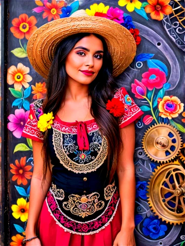 flamenca,mexicana,mexican painter,la catrina,mexican culture,frida kahlo,peruvian women,guelaguetza,la calavera catrina,kahlo,gitana,otavalo,catrina calavera,michoacan,chicanas,mexicanas,mexican,yucatec,chicana,mexican tradition,Illustration,Realistic Fantasy,Realistic Fantasy 13