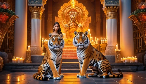 lionesses,tigresses,tigris,tigress,tigers,tigar,royal tiger,leos,dynasties,rajah,fantasy picture,royal bengal,thai temple,harimau,bengal,priestesses,empresses,fantasy art,asian tiger,pandavas,Photography,General,Realistic