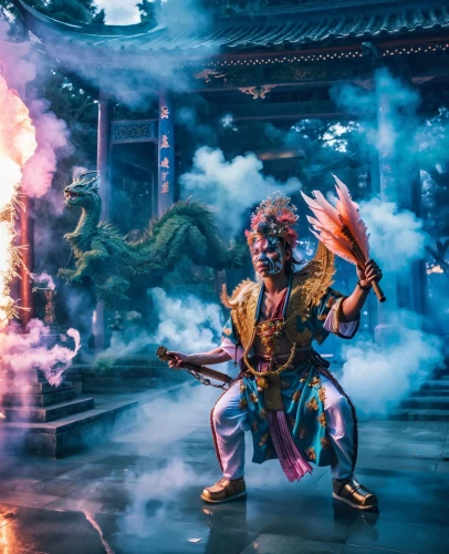 wukong,jiangshi,kongfu,rakshasa,fire dancer,nezha,tandava,fire artist,fire dance,samarai,akuma,yaogan,wushu,kuanyin,vajrapani,ashigaru,firedancer,smoke dancer,zhifu,shinbutsu