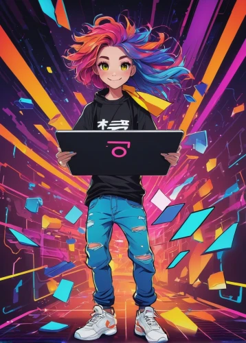 kda,zhu,fire background,poki,gioeli,ravetch,dj,gidzenko,colorful background,fundora,aoki,zoe,hypersonic,souda,chidori,kosmea,kallen,eiaj,rainbow background,youtube background,Illustration,Japanese style,Japanese Style 12