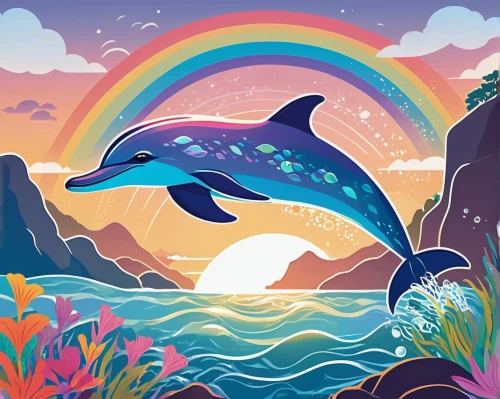dolphin background,dusky dolphin,oceanic dolphins,two dolphins,dolphins,bottlenose dolphins,rainbow background,porpoise,ocean background,mermaid scales background,bottlenose dolphin,dolphin coast,dolphin,orcas,dauphins,dolphins in water,mermaid background,dolphin swimming,ocean paradise,mermaid vectors,Illustration,Vector,Vector 01