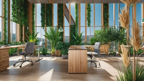 forest workplace,modern office,bamboo plants,offices,creative office,blur office background,meeting room,bureaux,working space,conference room,weyerhaeuser,hanging plants,house plants,green plants,indoor,houseplants,greentech,planta,foodplant,workspaces,Photography,General,Realistic